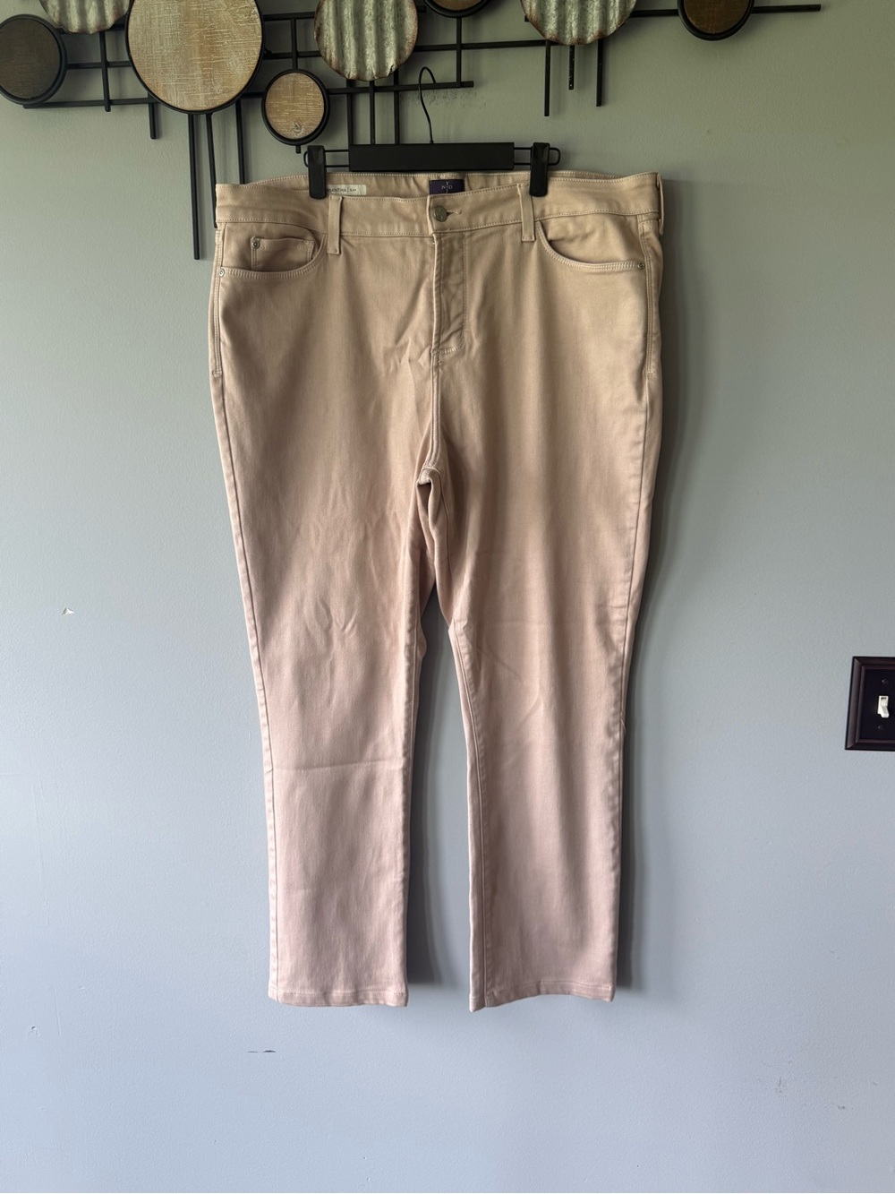 NYDJ Women's Beige Skinny Pants